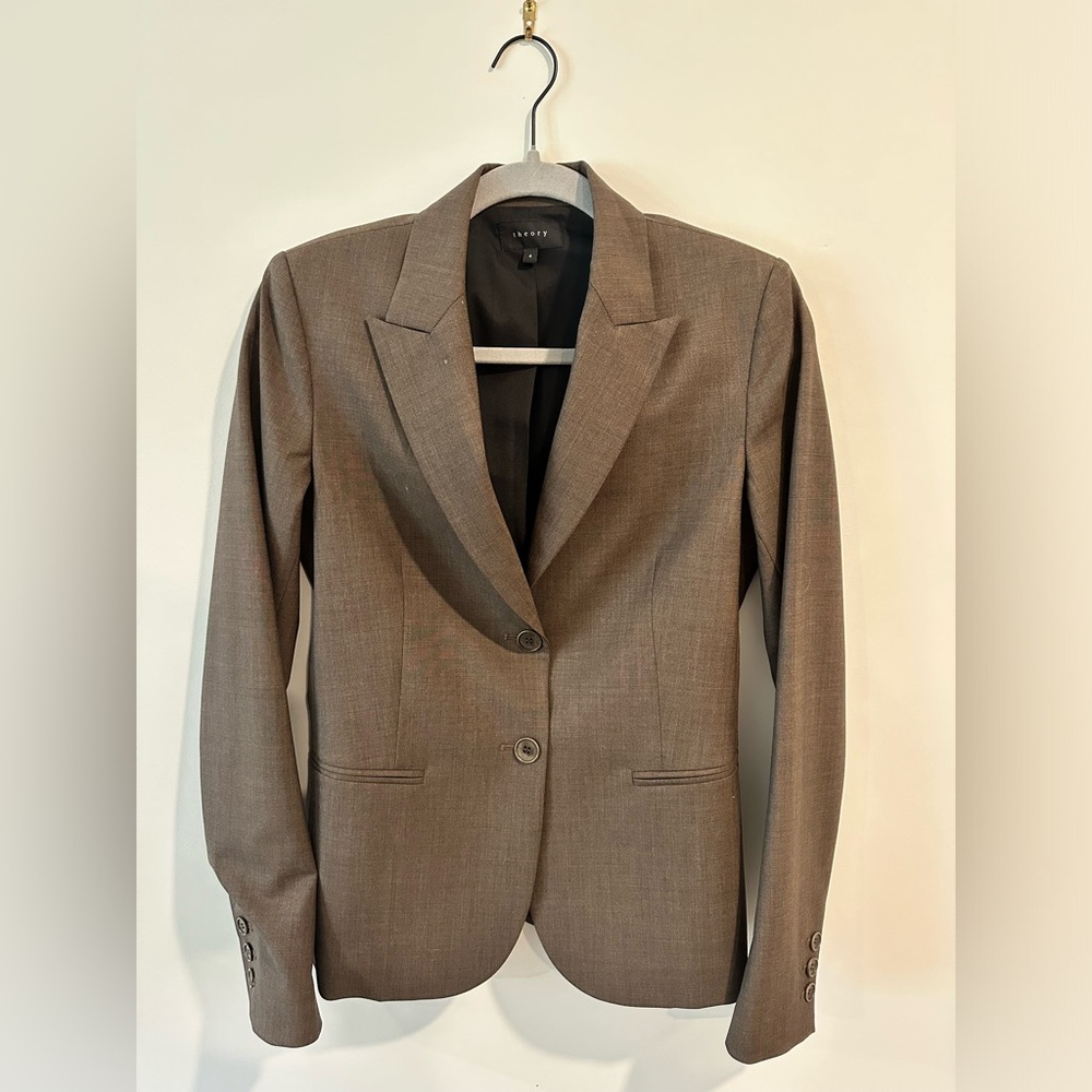 Chocolate Brown Theory Suit, Size 4!
